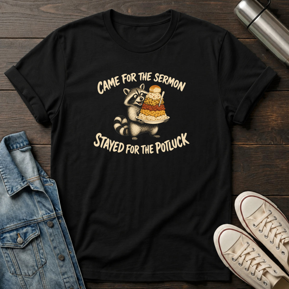 Stayed for Potluck T-Shirt