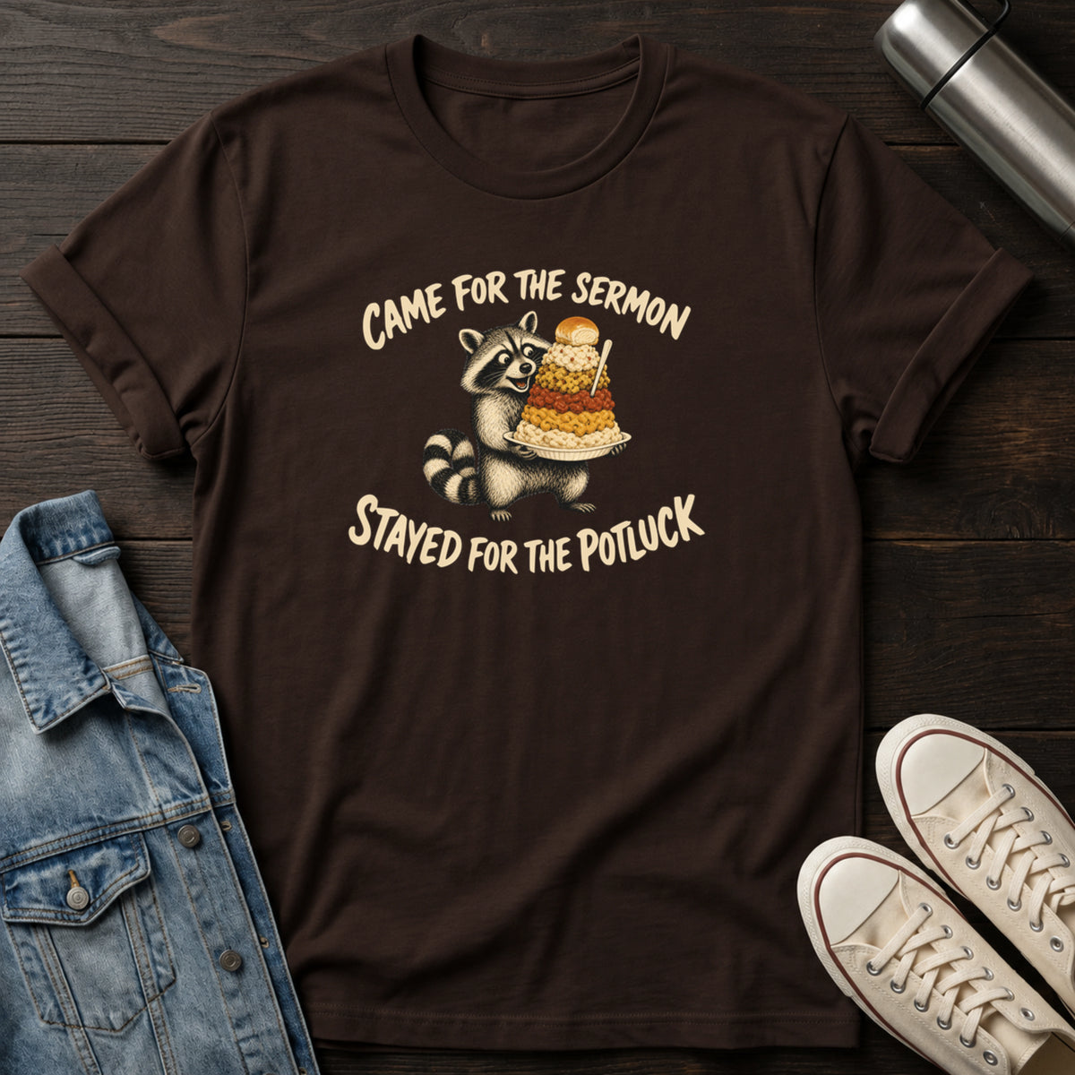 Stayed for Potluck T-Shirt