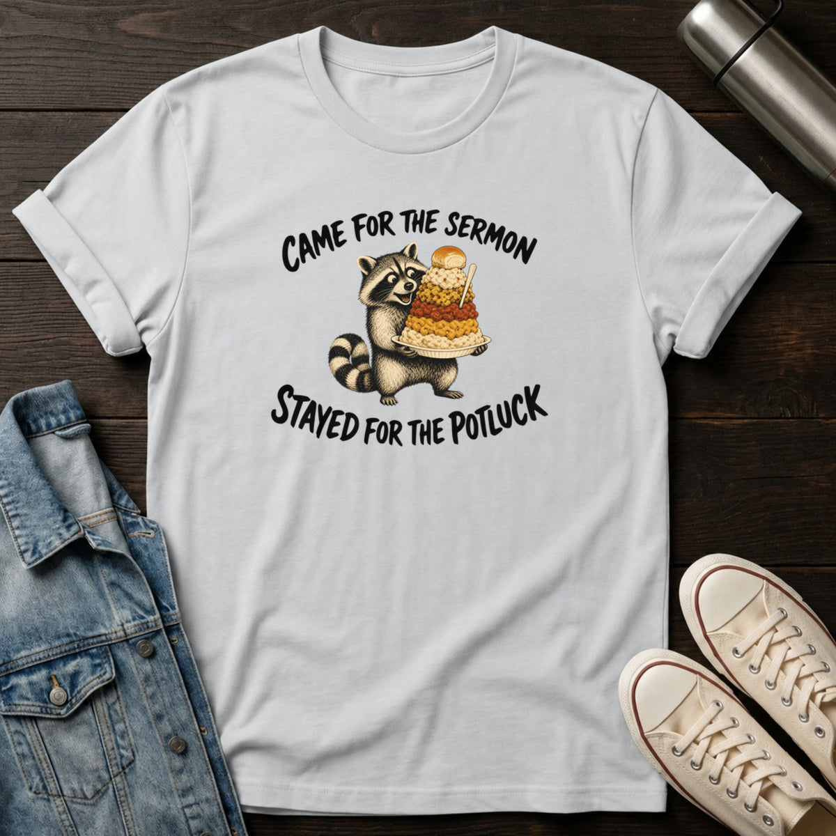 Stayed for Potluck T-Shirt