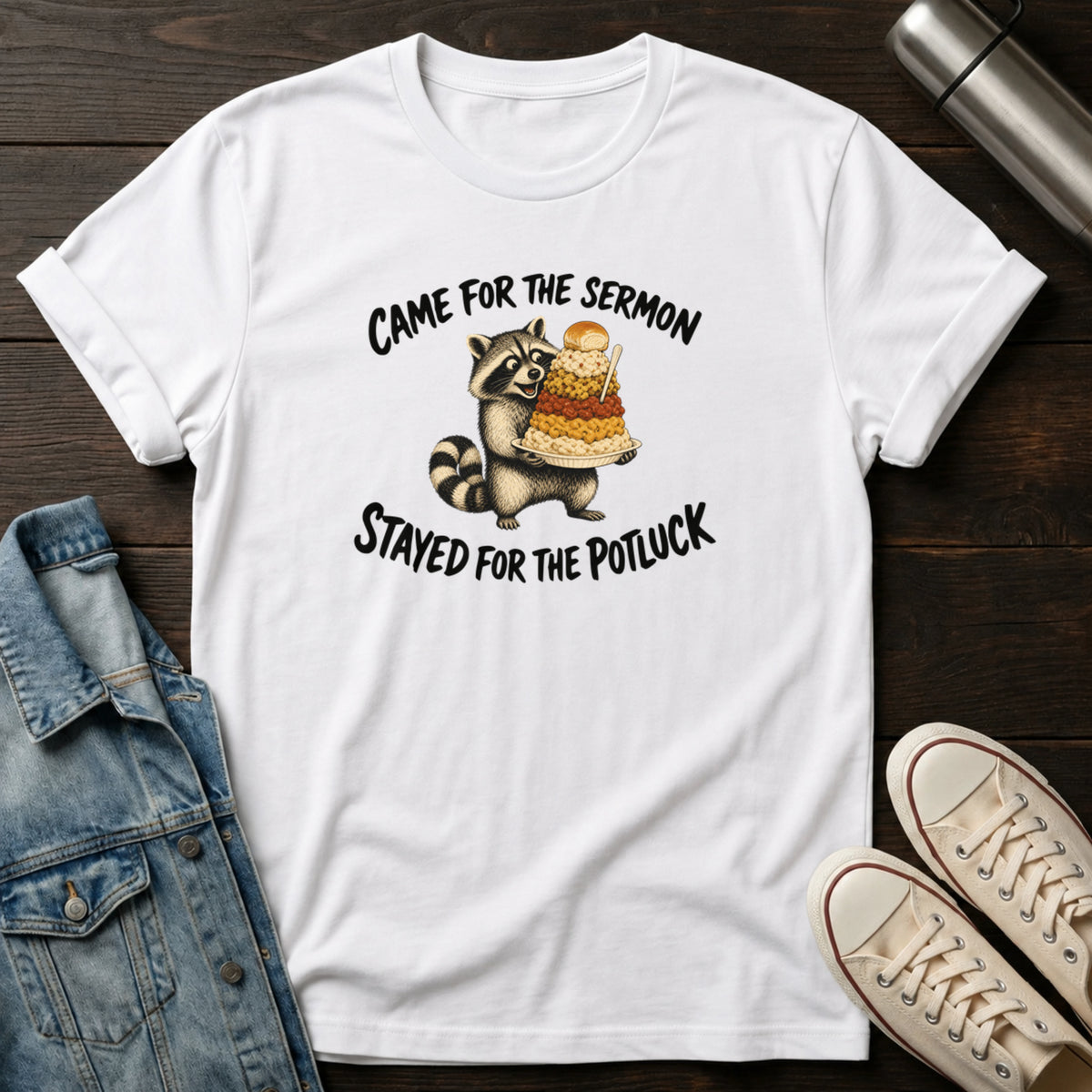 Stayed for Potluck T-Shirt