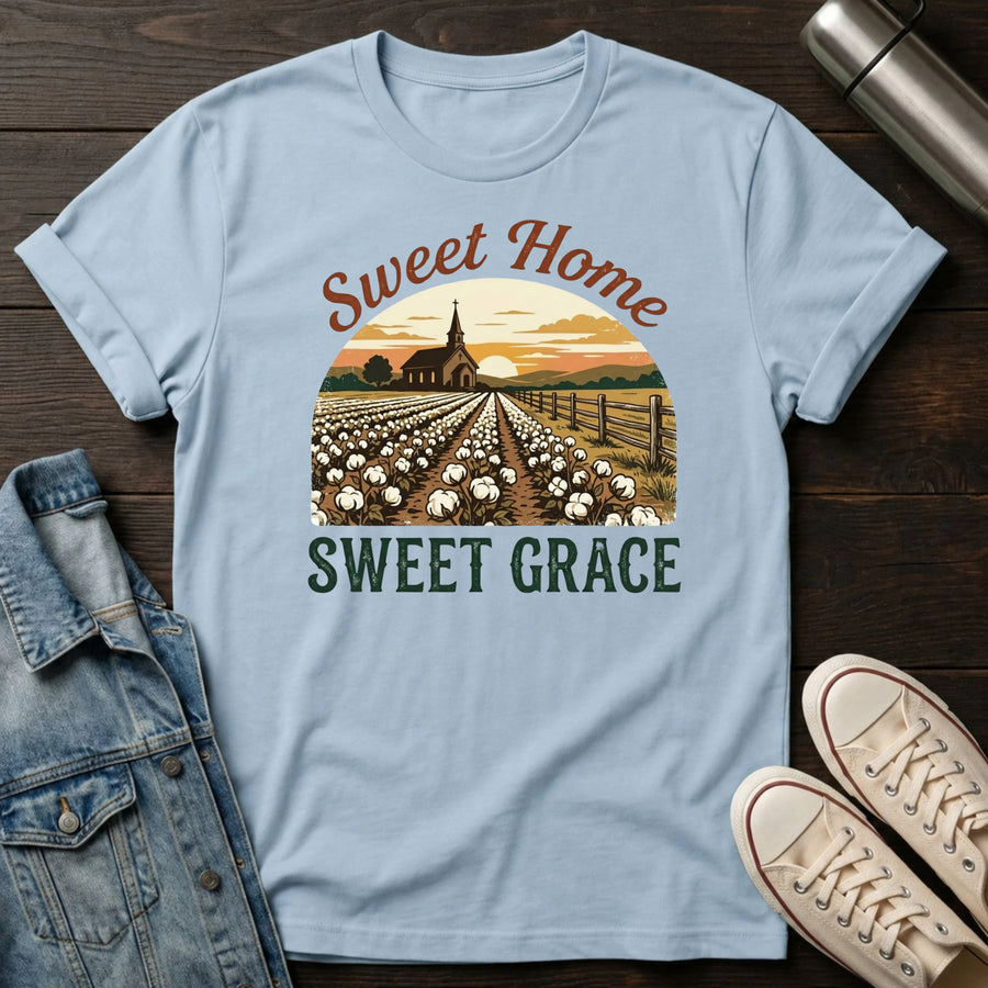 Light Blue — Sweet Home Sweet Grace T-Shirt