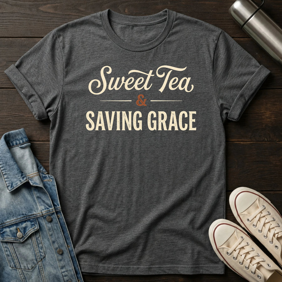Dark Heather — Sweet Tea Grace T-Shirt