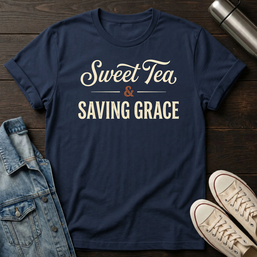 Navy — Sweet Tea Grace T-Shirt