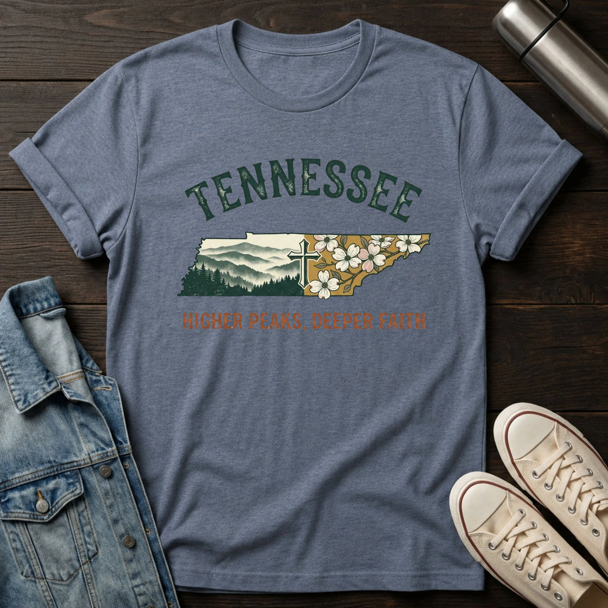 Tennessee - Higher Peaks Deeper Faith T-Shirt