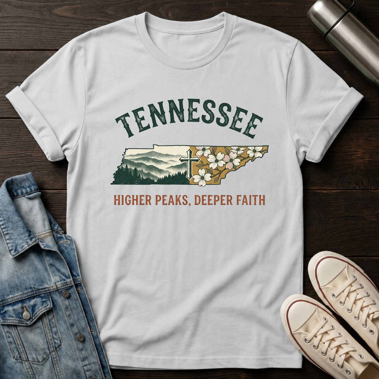 Tennessee - Higher Peaks Deeper Faith T-Shirt