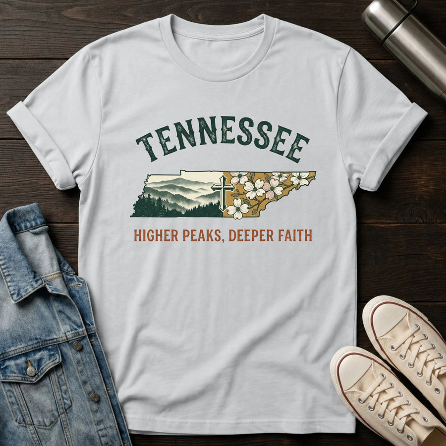 Ice Grey — Tennessee Higher Peaks T-Shirt