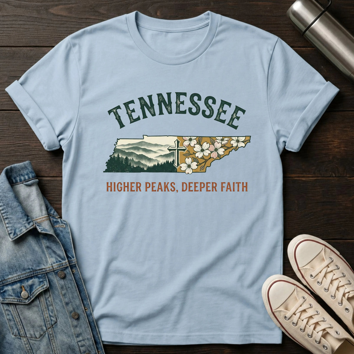Tennessee - Higher Peaks Deeper Faith T-Shirt