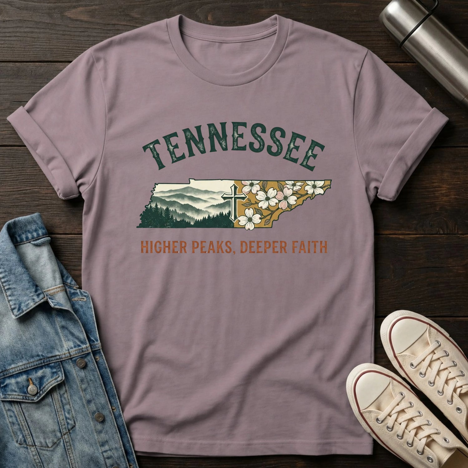 Tennessee - Higher Peaks Deeper Faith T-Shirt