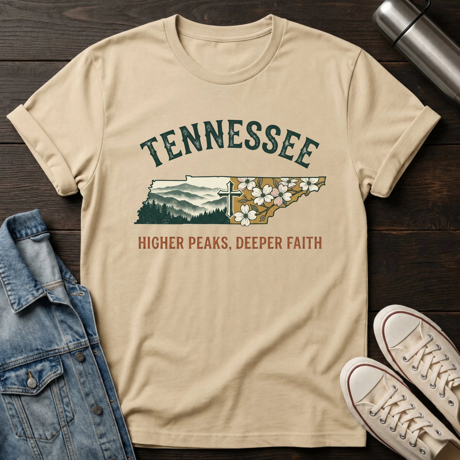 Tennessee - Higher Peaks Deeper Faith T-Shirt
