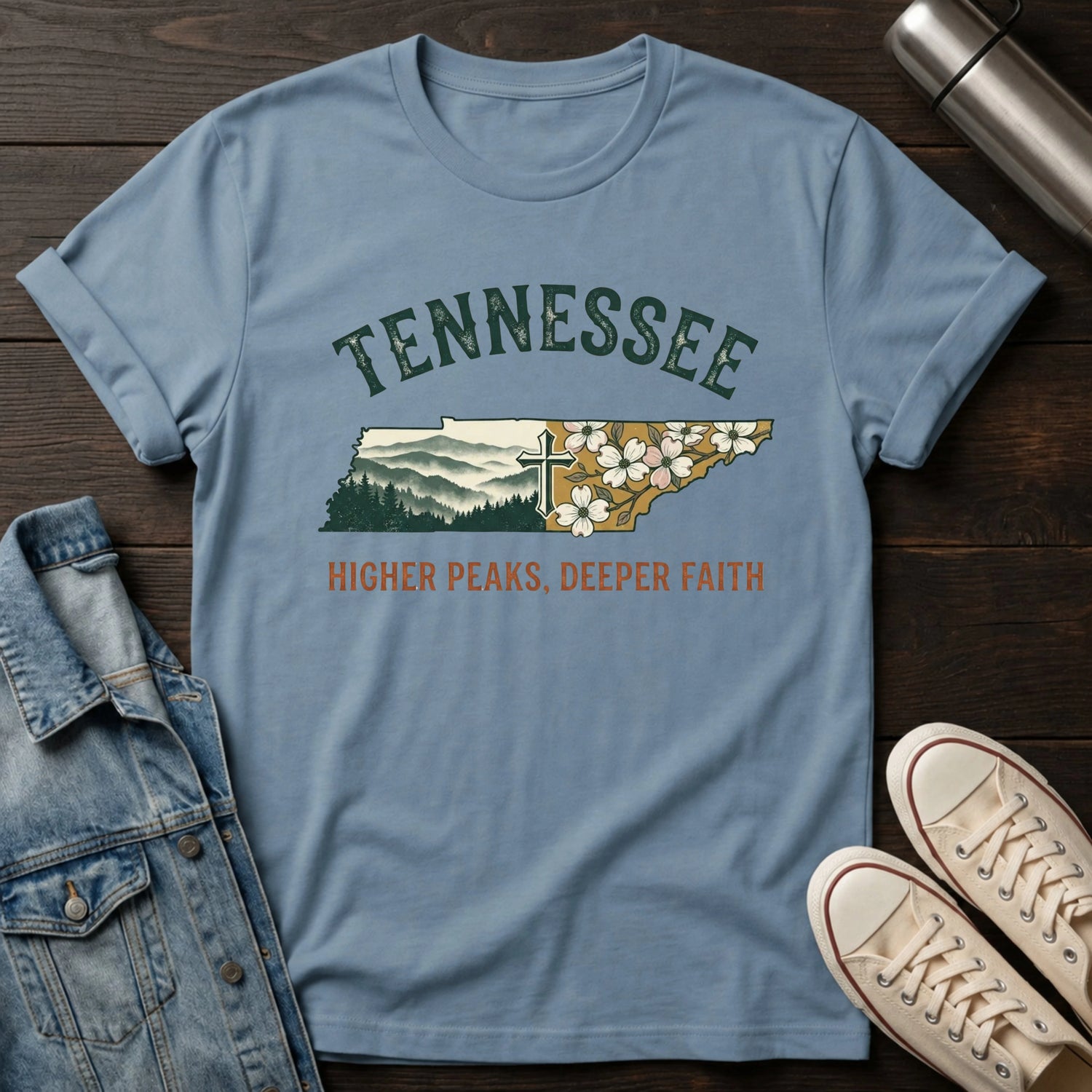 Tennessee - Higher Peaks Deeper Faith T-Shirt