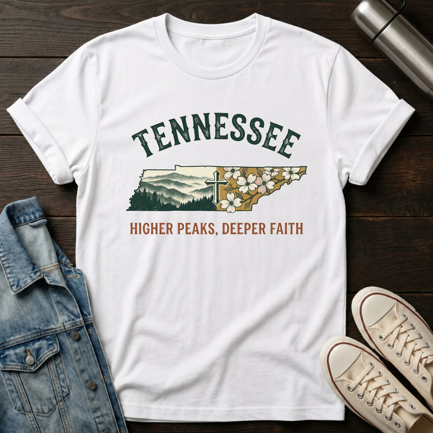 Tennessee - Higher Peaks Deeper Faith T-Shirt