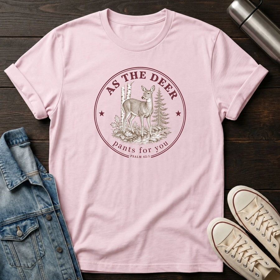Light Pink — As The Deer T-Shirt