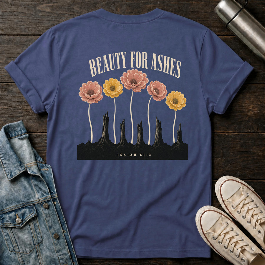 Metro Blue — Beauty for Ashes T-Shirt
