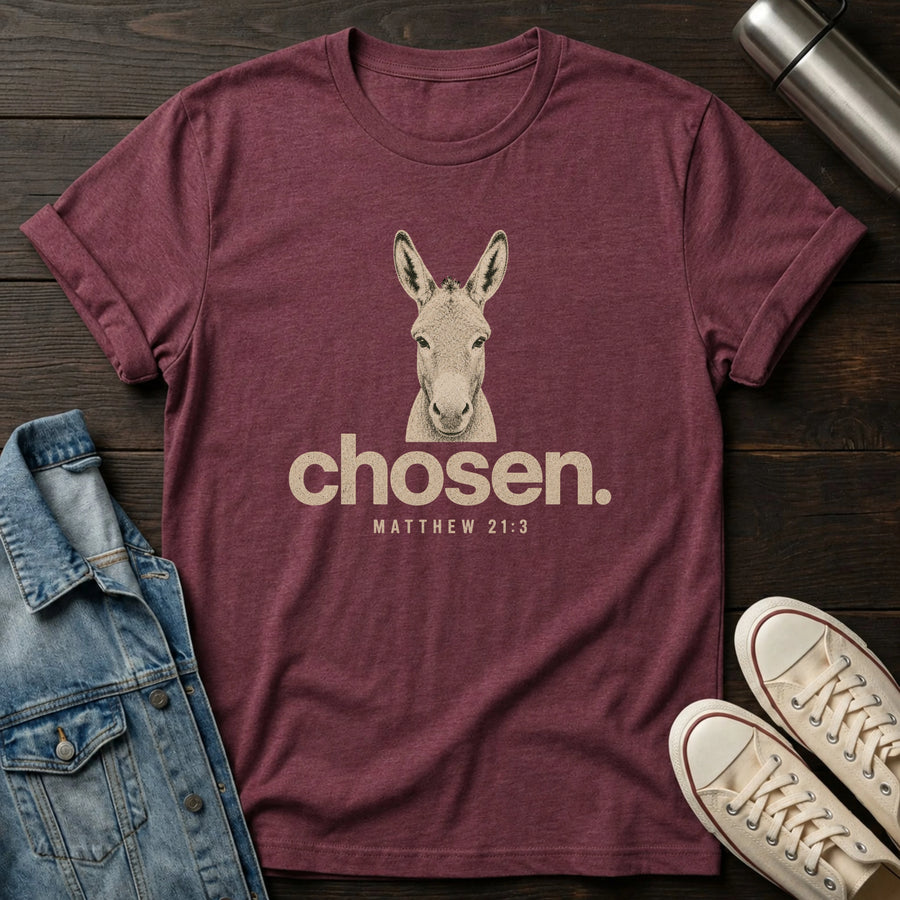 Heather Maroon — Chosen T-Shirt