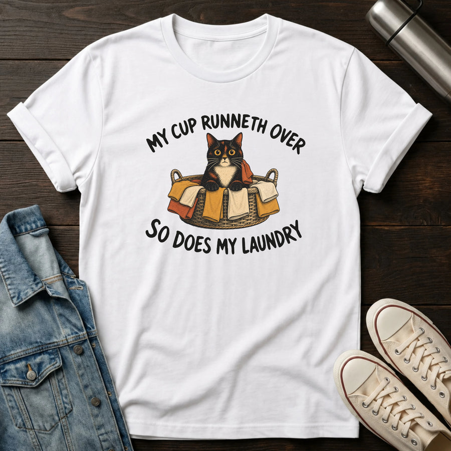 White — Cup Runneth Over T-Shirt
