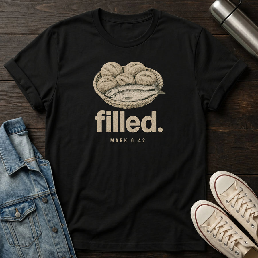 Black — Filled T-Shirt