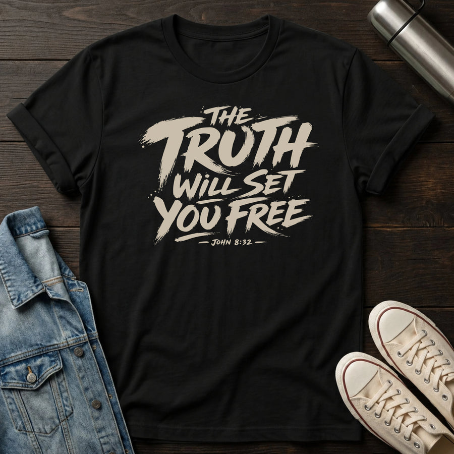 Black — Free in Truth T-Shirt
