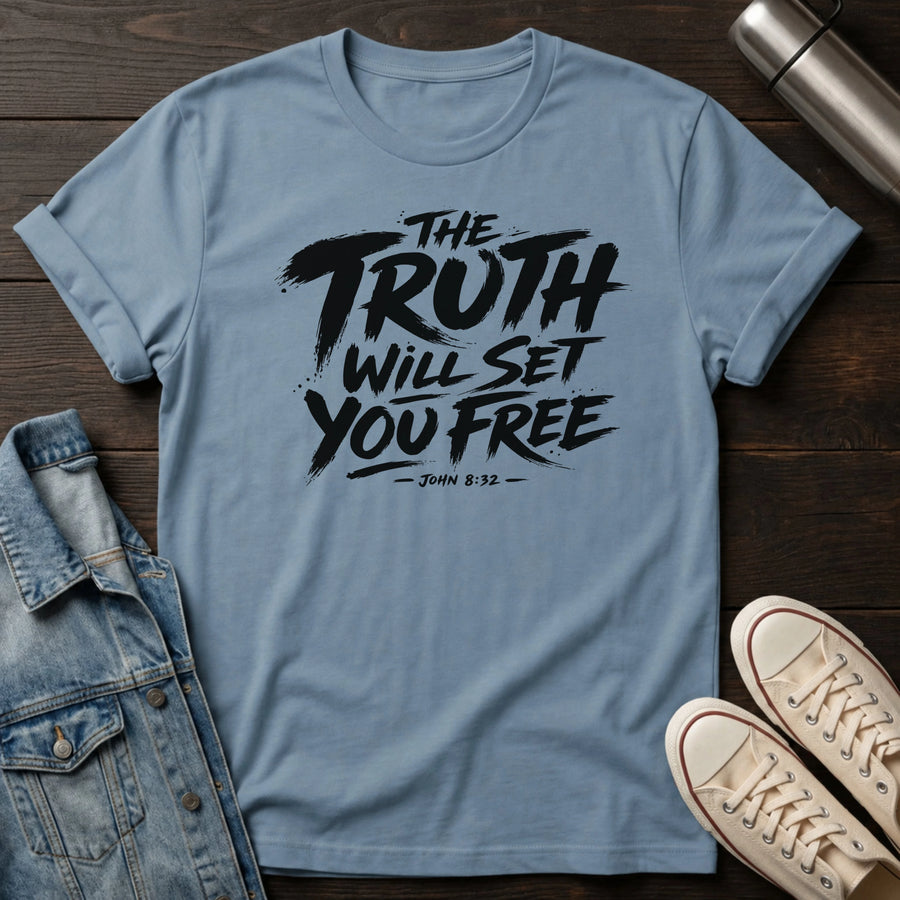 Stone Blue — Free in Truth T-Shirt
