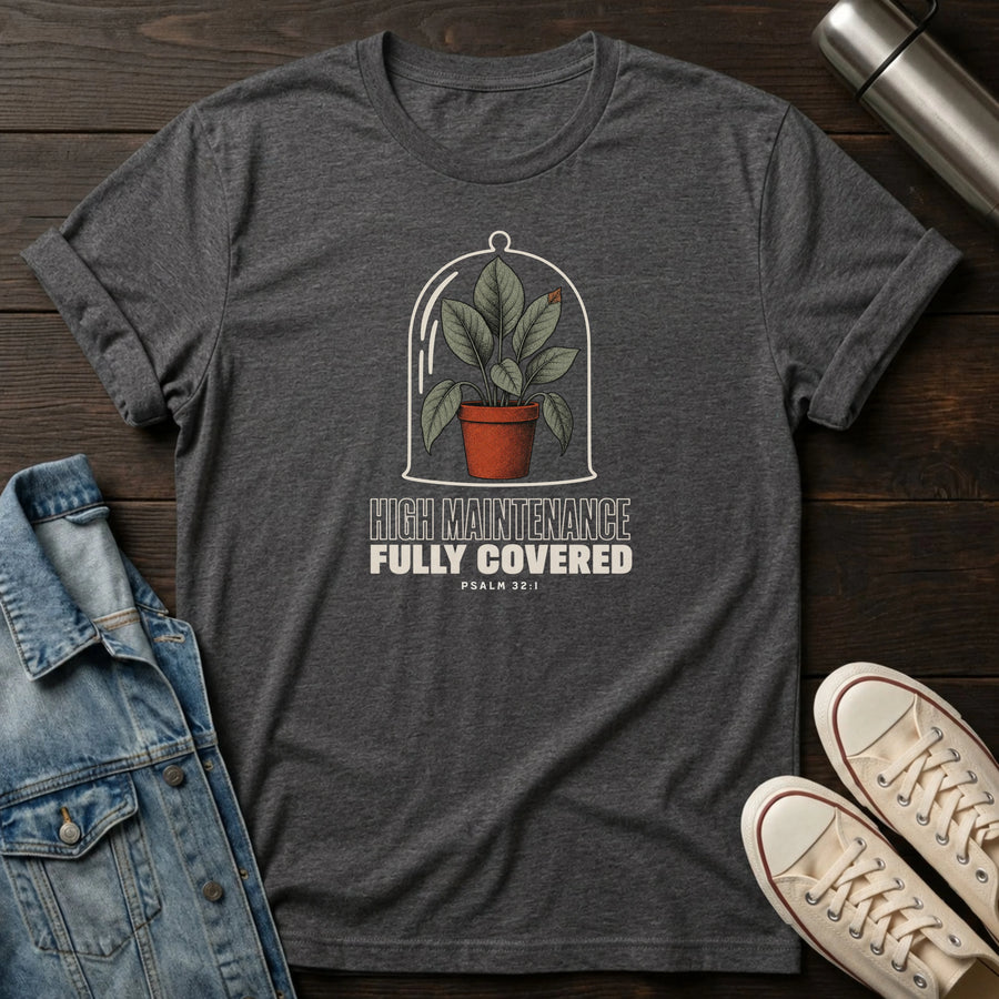 Dark Heather Grey — Fully Covered T-Shirt