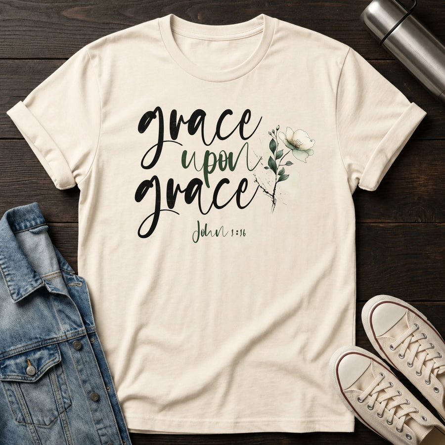 Natural — Grace upon Grace T-Shirt