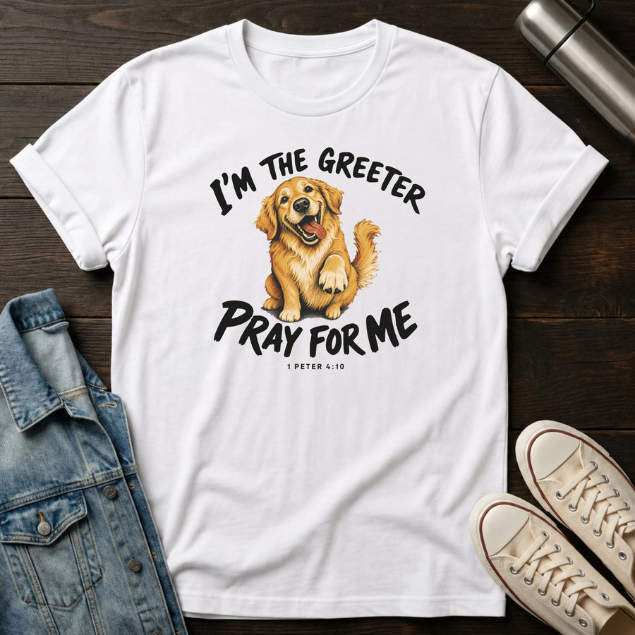 White — Greeting Team Prayers T-Shirt