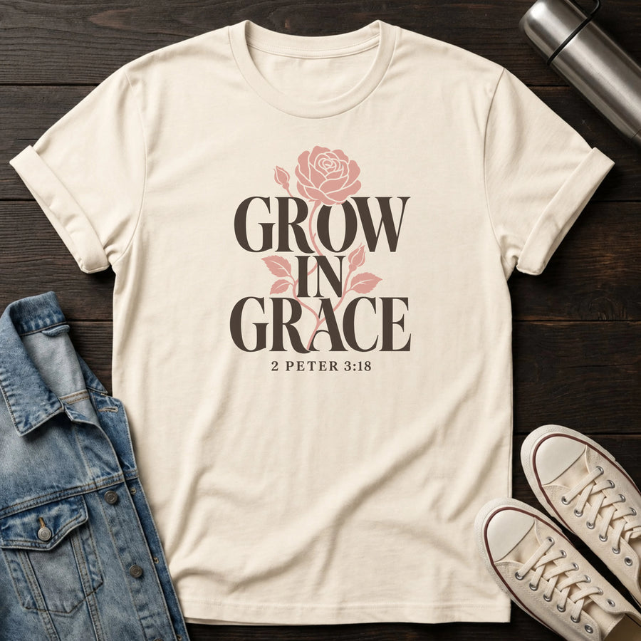Natural — Grow In Grace T-Shirt