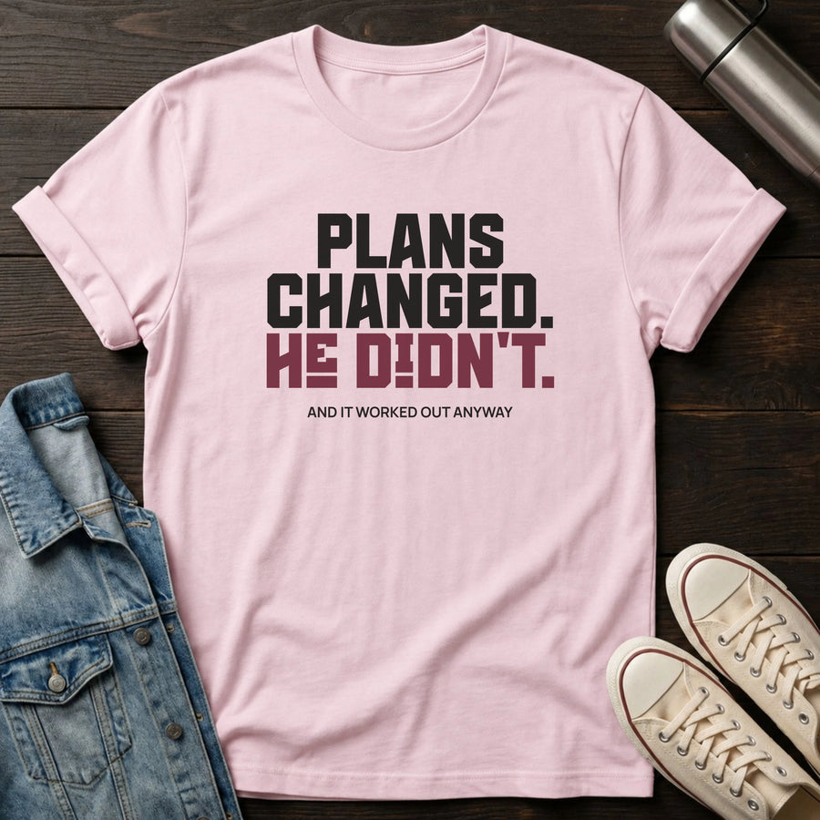 Light Pink — He Doesn't Change T-Shirt