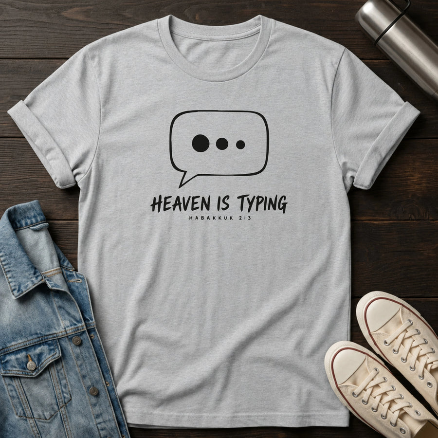 Sport Grey — Heaven is Typing T-Shirt