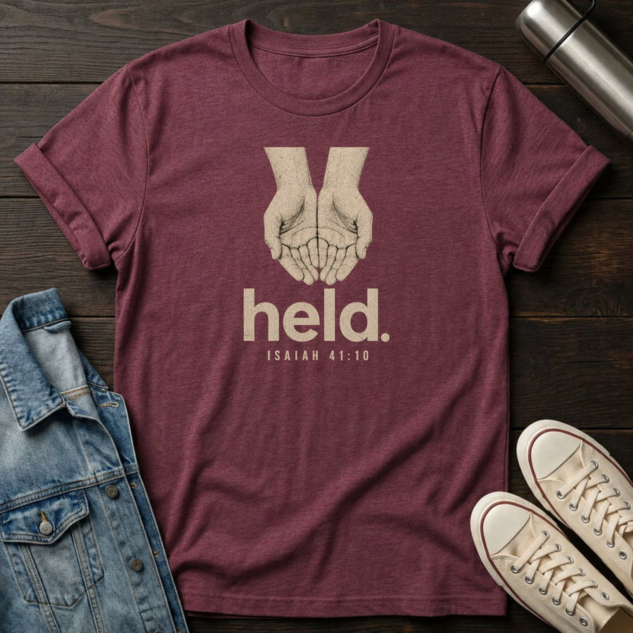 Heather Maroon — Held T-Shirt