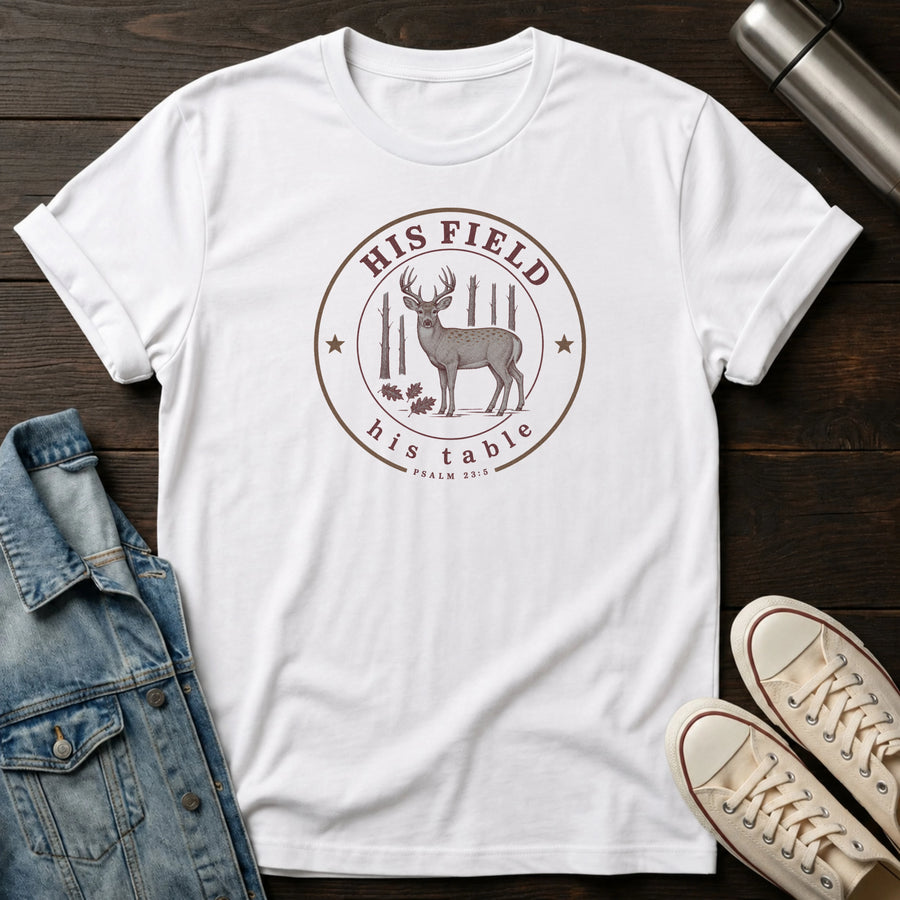 White — His Field & Table T-Shirt