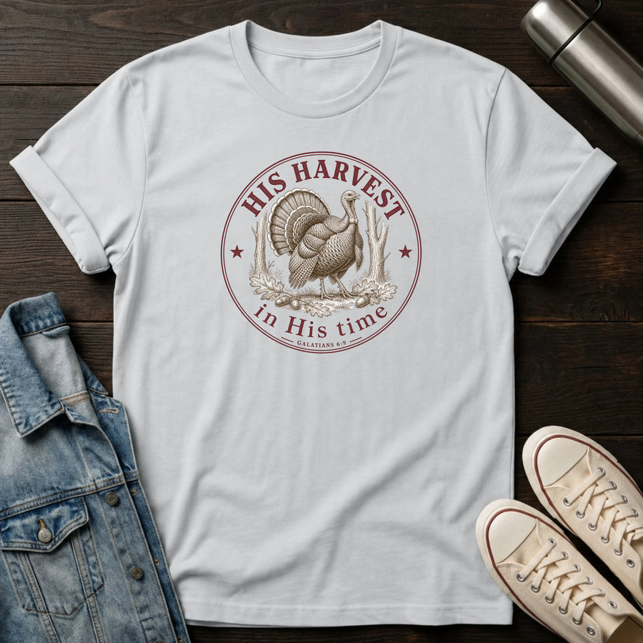 Ice Grey — His Harvest His Time T-Shirt