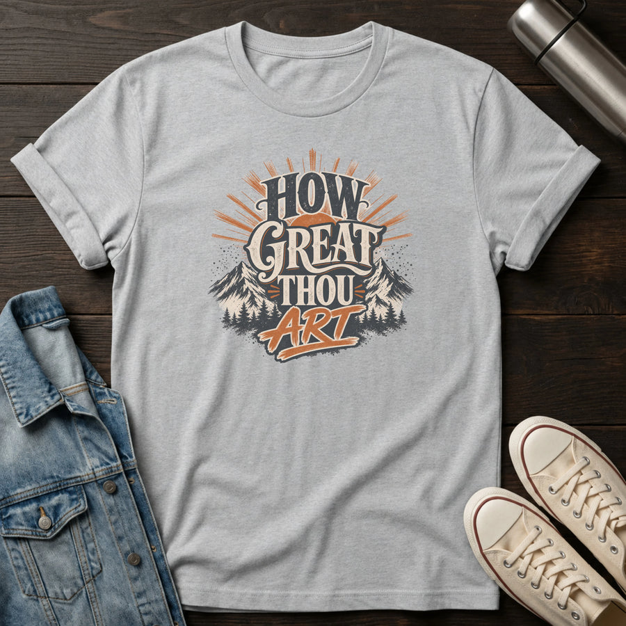 Sport Grey — How Great Thou Art T-Shirt