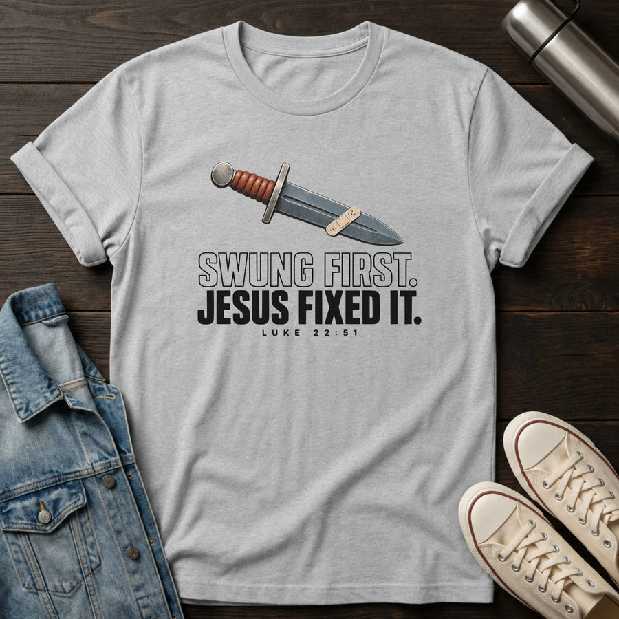 Sport Grey — Jesus Fixed It T-Shirt