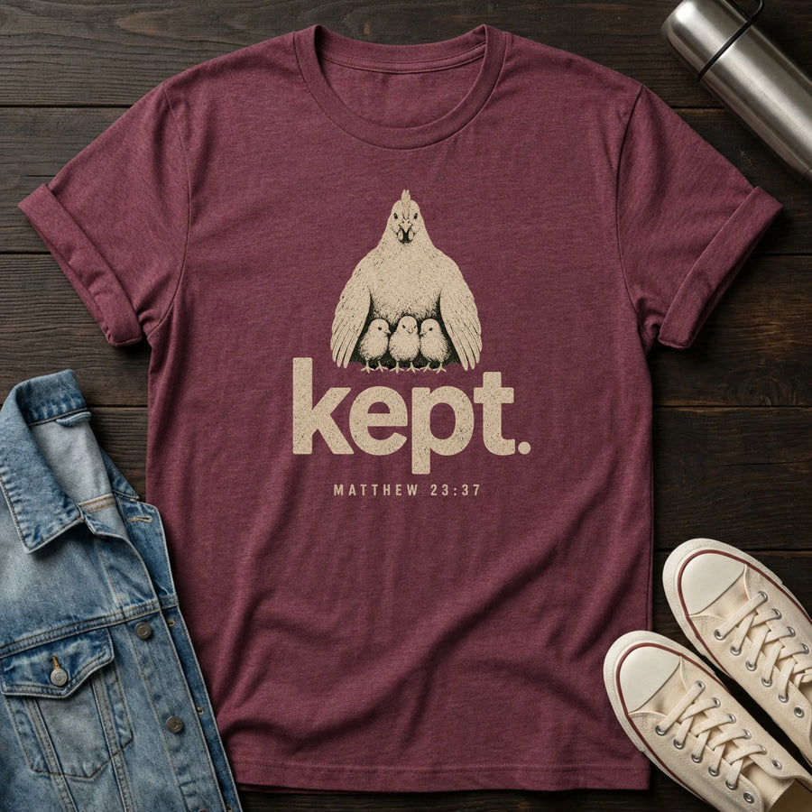 Heather Maroon — Kept T-Shirt