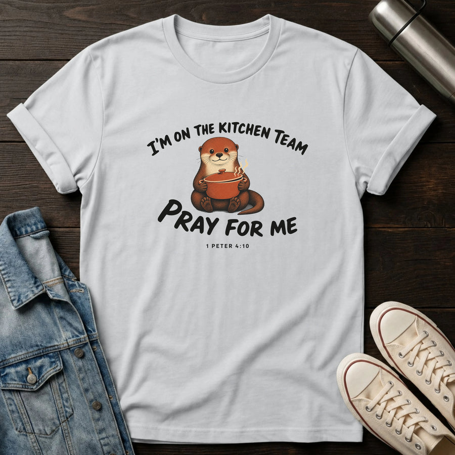 Ice Grey — Kitchen Team Prayers T-Shirt