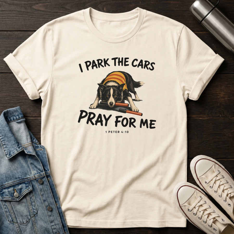 Natural — Parking Team Prayers T-Shirt
