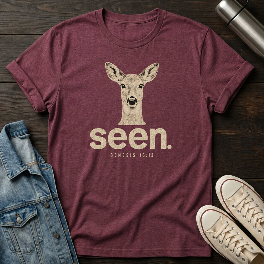 Heather Maroon — Seen T-Shirt