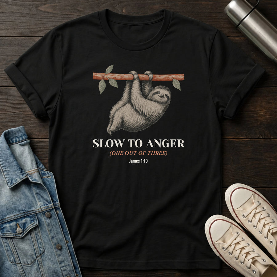 Black — Slow to Anger T-Shirt