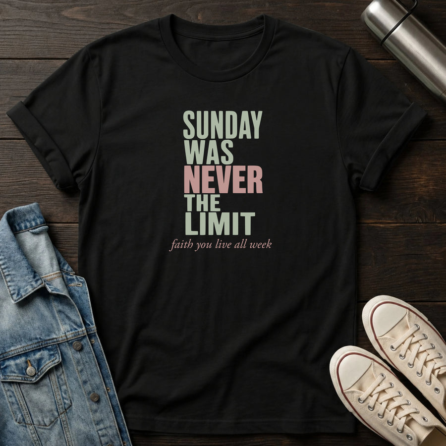 Black — Sundays are not the Limit T-Shirt