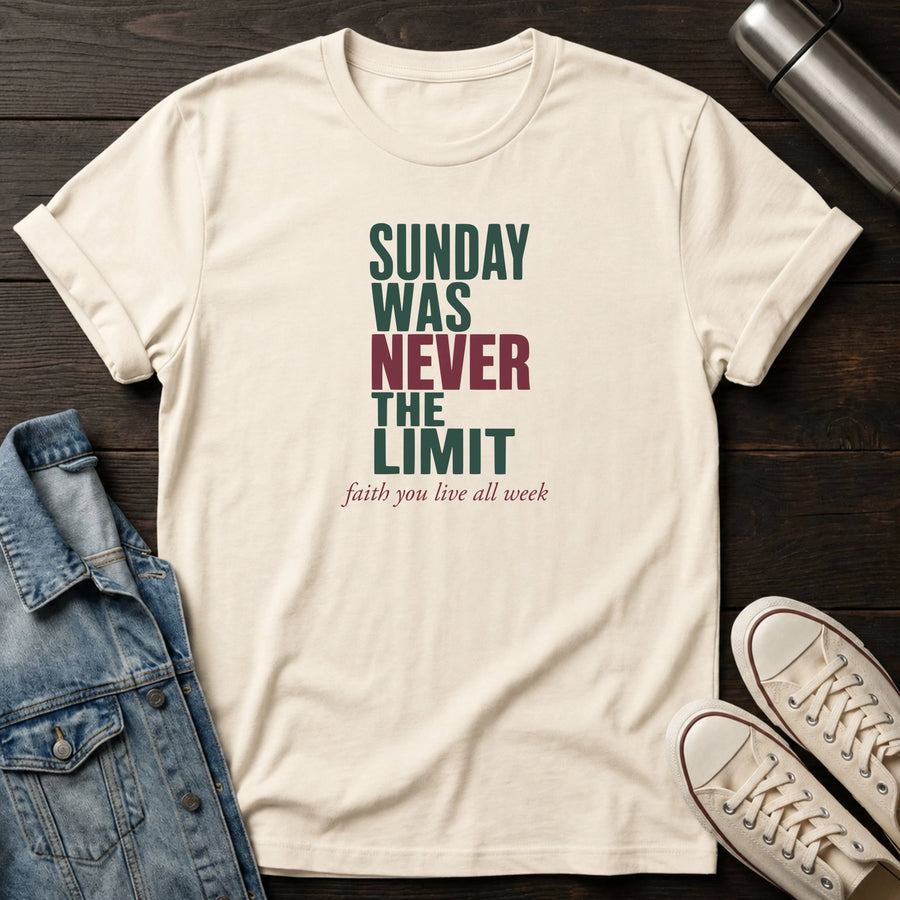Natural — Sundays are not the Limit T-Shirt
